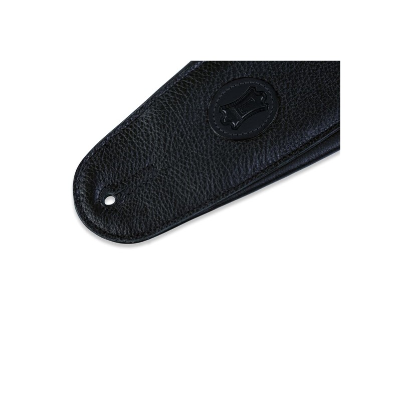 Levy's MSSB2-4-BLK - Skórzany pasek do gitary basowej