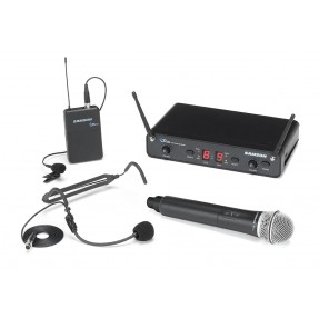 Samson Concert 288m All-in-One System 823-832 MHz - Podwójny bezprzewodowy system z mikrofonem doręcznym i krawatowym