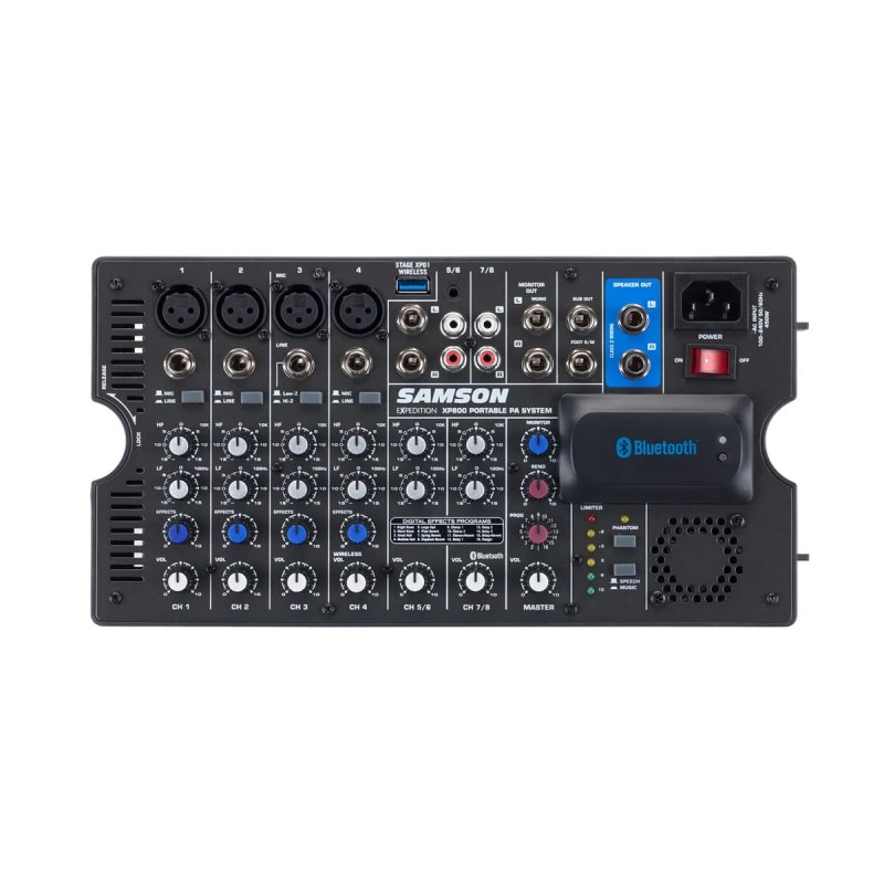 Samson Expedition XP800 - Przenośny system nagłośnieniowy z Bluetooth