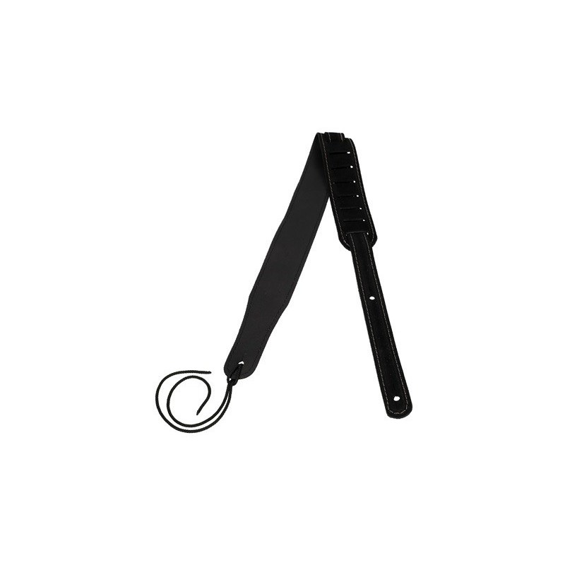 FLIGHT S43 BLACK SUEDE - pasek do ukulele