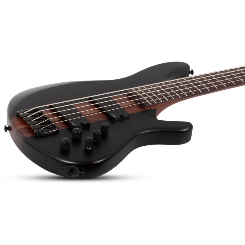 Schecter Charles Berthoud CB-5 See Thru Black Satin - Gitara basowa