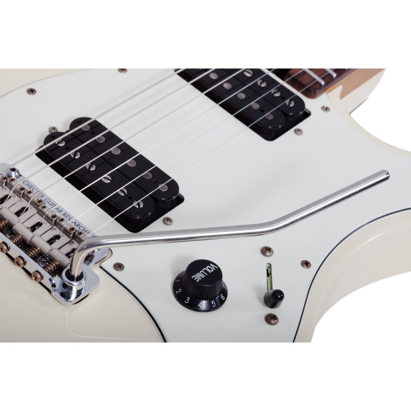 Schecter Sunset Custom USA Wembley HH Vintage White Aged Nitro - Gitara elektryczna