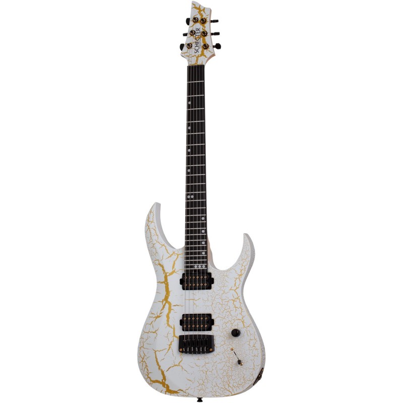 Schecter USA Sunset Extreme White and Gold Satin Crackle - Gitara elektryczna