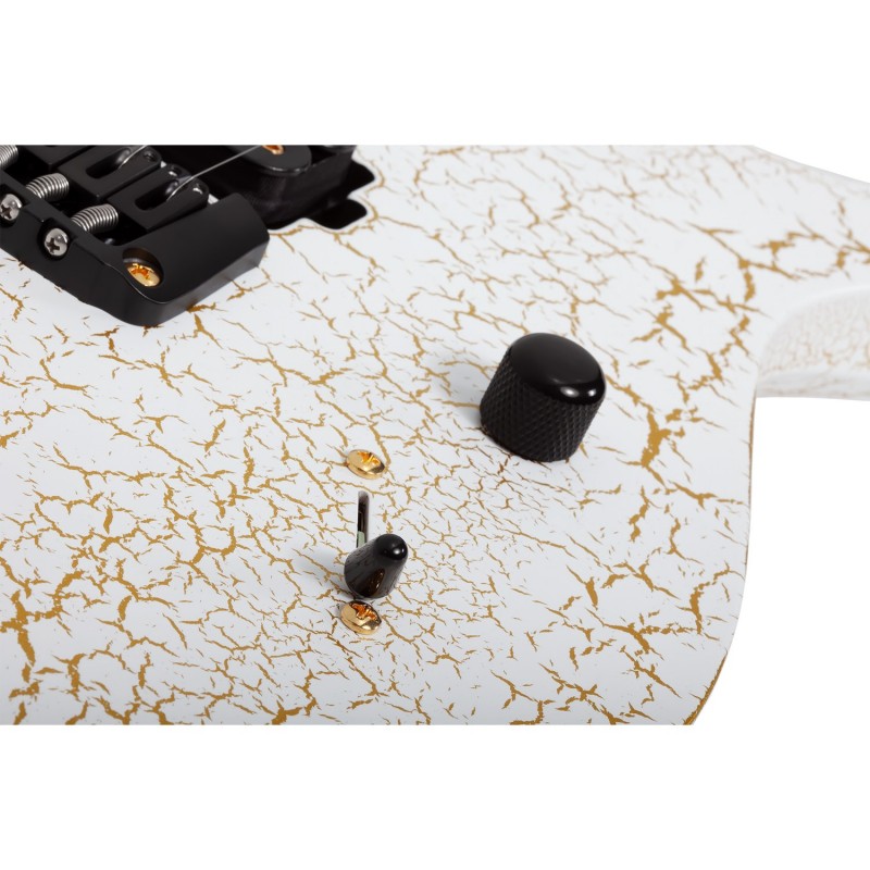 Schecter USA Sunset Extreme White and Gold Satin Crackle - Gitara elektryczna