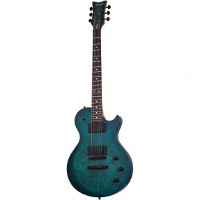 Schecter Solo-II Standard Ocean Blue Burst Burl - Gitara elektryczna