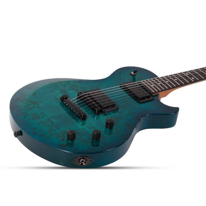 Schecter Solo-II Standard Ocean Blue Burst Burl - Gitara elektryczna