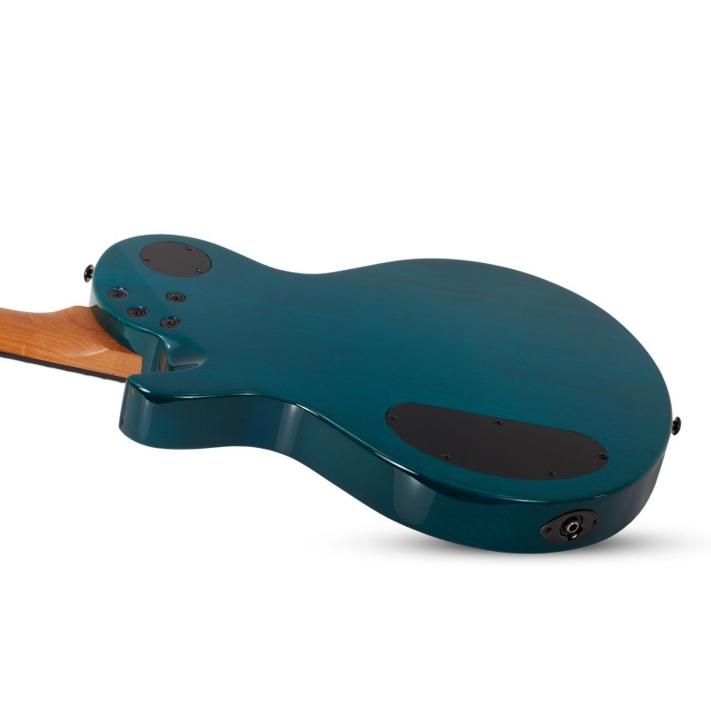 Schecter Solo-II Standard Ocean Blue Burst Burl - Gitara elektryczna