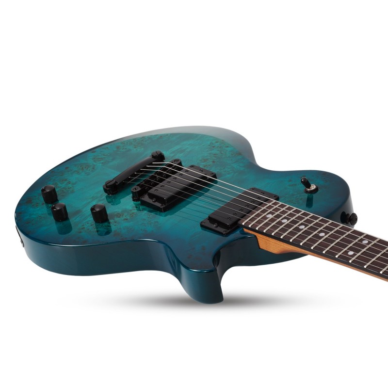 Schecter Solo-II Standard Ocean Blue Burst Burl - Gitara elektryczna