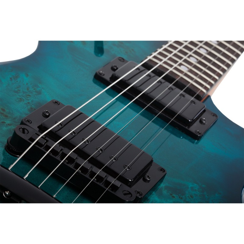 Schecter Solo-II Standard Ocean Blue Burst Burl - Gitara elektryczna