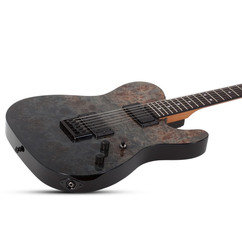 Schecter PT Standard Black Fade Burst Burl - Gitara elektryczna