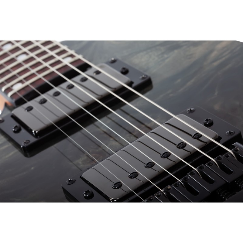 Schecter C-1 Standard LH Black Fade Burst Burl - Gitara elektryczna