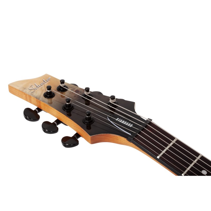 Schecter C-1 Standard LH Black Fade Burst Burl - Gitara elektryczna