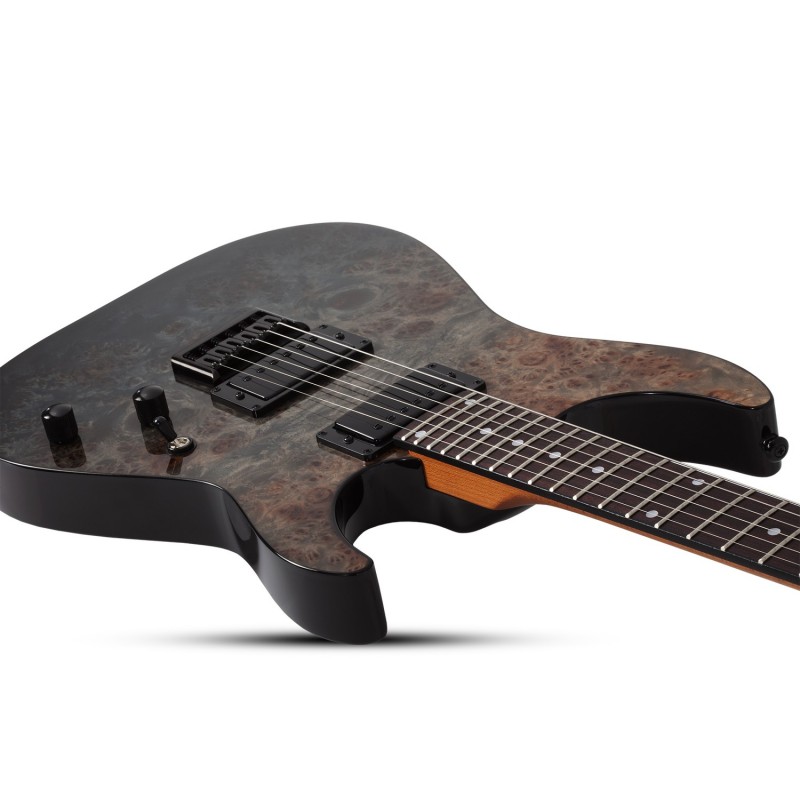 Schecter C-1 Standard Black Fade Burst Burl - Gitara elektryczna