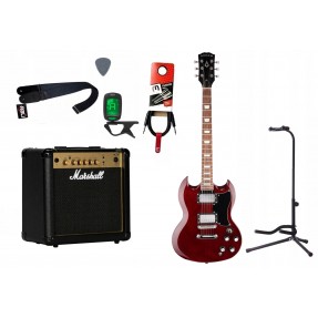 Gitara elektryczna Arrow SG22 CP + wzmacniacz 15W + kabel w zestawie