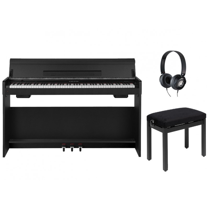 Pianino cyfrowe NUX WK-310 BK + ława + słuchawki w zestawie