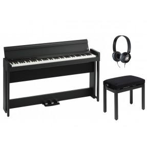 Pianino cyfrowe Korg C1 AIR BK + ława + słuchawki w zestawie
