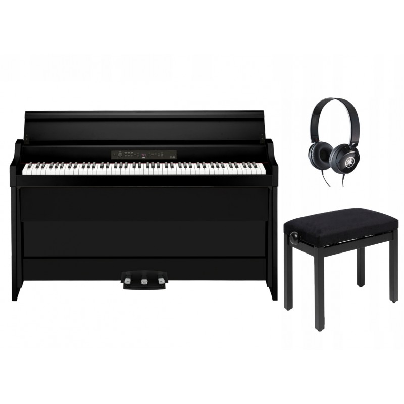 Pianino cyfrowe Korg G1B Air BK + ława + słuchawki w zestawie
