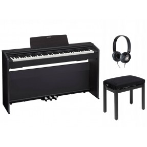 Pianino cyfrowe Casio PX-870 BK + ława + słuchawki w zestawie