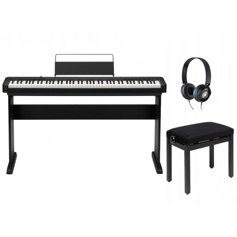 Pianino cyfrowe Casio CDP-S110 BK+SP + ława + słuchawki w zestawie