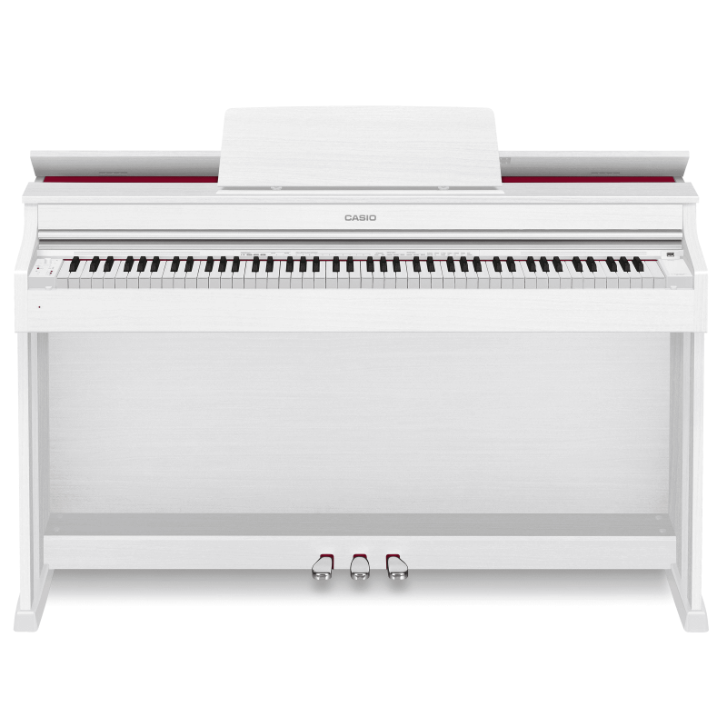 Pianino cyfrowe Casio AP-470 WE + ława + słuchawki w zestawie