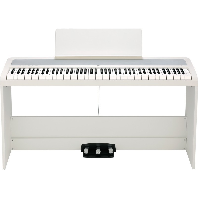 Pianino cyfrowe Korg B2+ SPWH + ława + słuchawki w zestawie