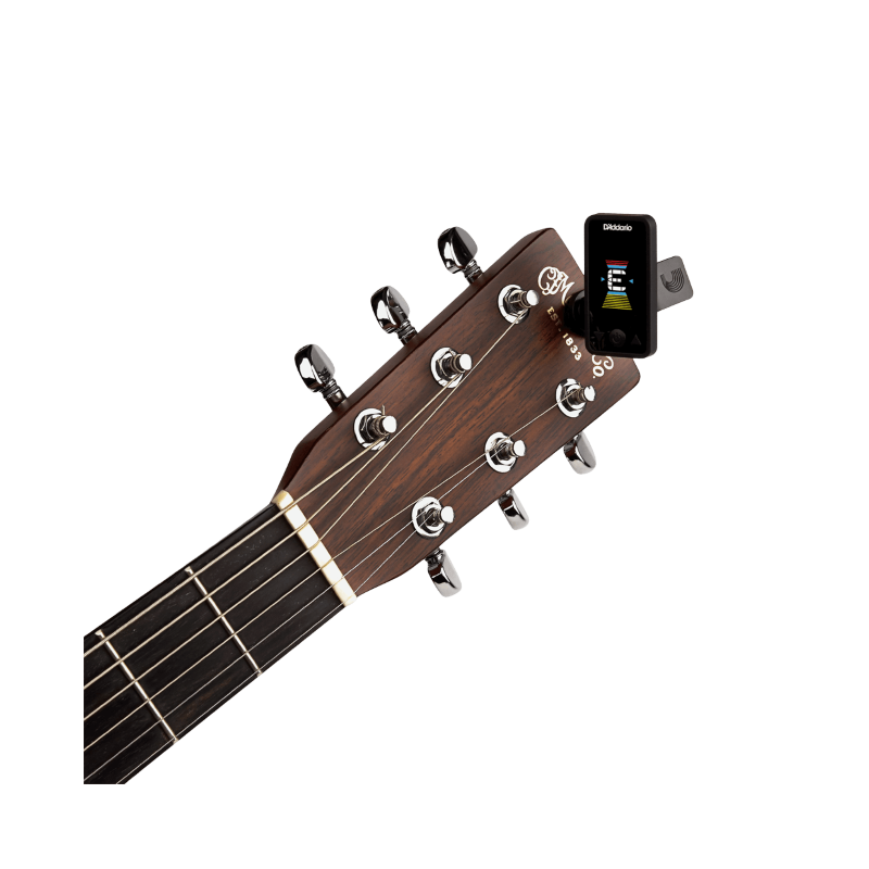 D'Addario Eclipse Rechargeable Tuner Stroik gitarowy - 6 - Tunery - Akumulatorowy stroik gitarowy Eclipse Headstock Tuner zapewn