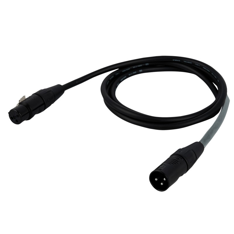 DAP Audio FLR09 - Kabel DMX/AES-EBU 3P REAN XLR/M 3P - XLR/F 3P 0.75m