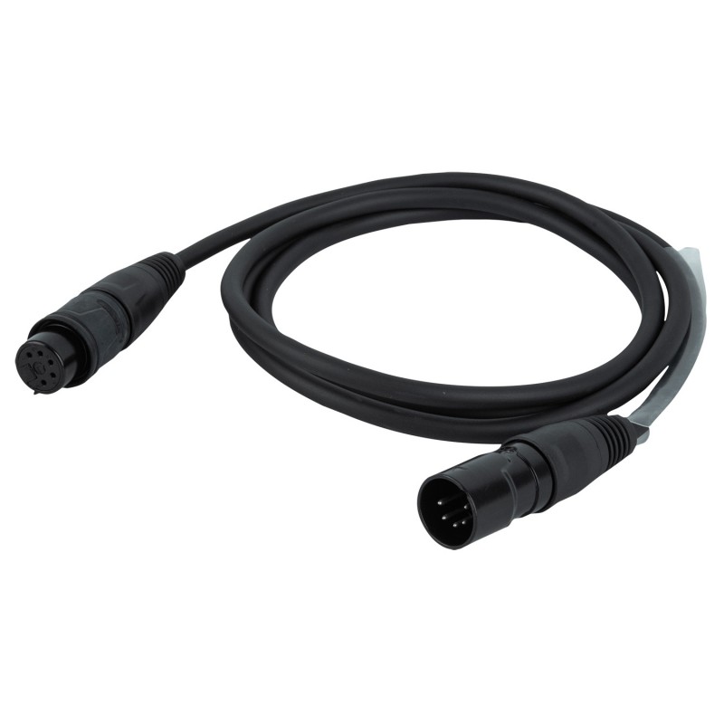 DAP Audio FLR75 - Kabel DMX/AES-EBU IP 5P REAN XLR/M 5P - XLR/F 5P 1.5m