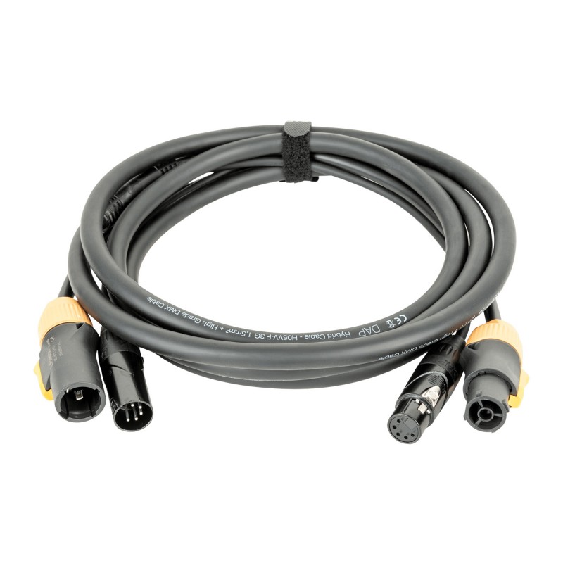 DAP Audio FP23 - Kabel hybrydowy ProPower True / XLR 5P 3m