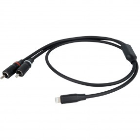 DAP Audio FL100 - Kabel Lightning - 2x RCA M 0.75m