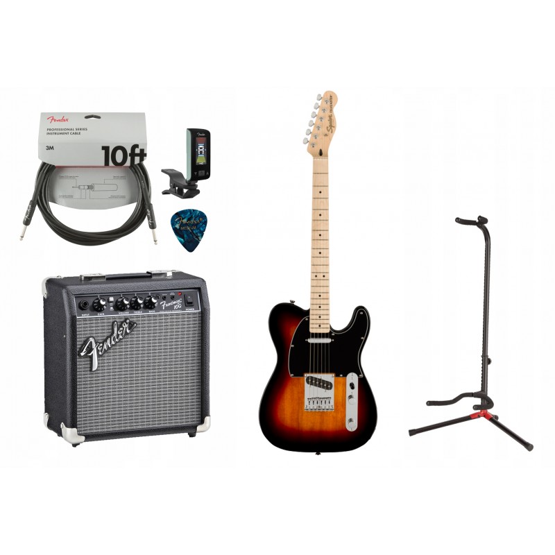 Gitara elektryczna Squier Affinity Tele SB + wzmacniacz 10W + kabel w zestawie