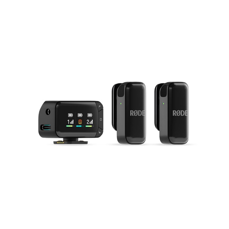 Rode Wireless Micro Camera Kit Zestaw bezprzewodowy - 4 - Zestawy bezprzewodowe inne - 2-kanałowy zestaw bezprzewodowy, 2 nadajn