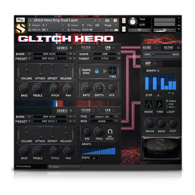 SOUNDIRON Glitch Hero - Zestaw bibliotek brzmień (do pobrania)