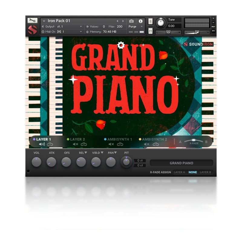 SOUNDIRON Iron Pack 1: Grand Piano - Biblioteka brzmień (do pobrania)