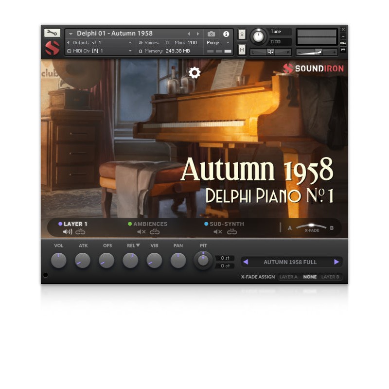 SOUNDIRON Delphi Piano 1: Autumn 1958 - Biblioteka brzmień (do pobrania)