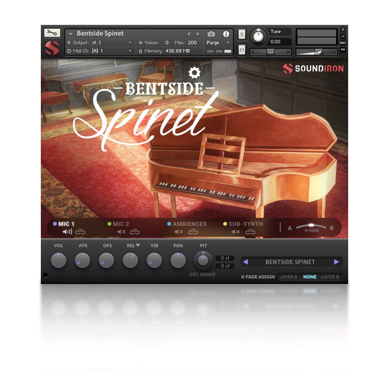 SOUNDIRON Bentside Spinet - Biblioteka brzmień (do pobrania)