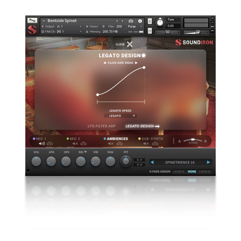 SOUNDIRON Bentside Spinet - Biblioteka brzmień (do pobrania)