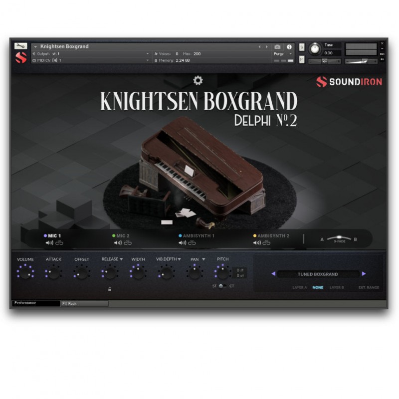SOUNDIRON Delphi Piano 2: The Knightsen Box Grand - Biblioteka brzmień (do pobrania)