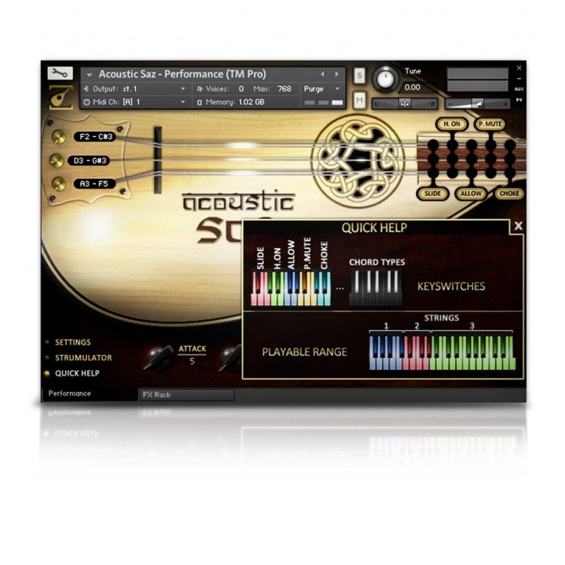 SOUNDIRON Acoustic Saz - Biblioteka brzmień (do pobrania)