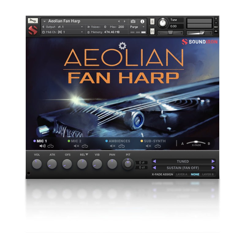 SOUNDIRON Aeolian Fan Harp - Biblioteka brzmień (do pobrania)