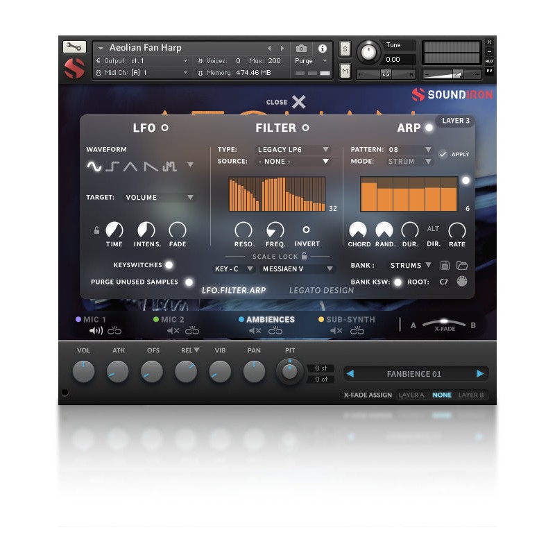 SOUNDIRON Aeolian Fan Harp - Biblioteka brzmień (do pobrania)