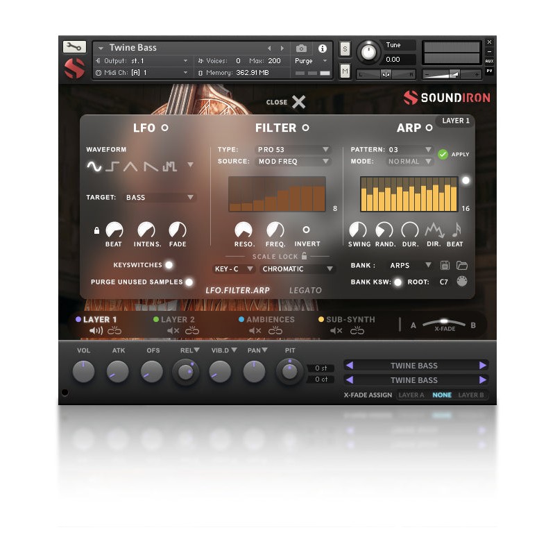 SOUNDIRON Twine Bass - Biblioteka brzmień (do pobrania)