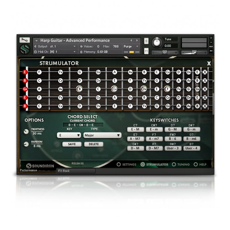 SOUNDIRON Brad Hoyt's Harp Guitar - Biblioteka brzmień (do pobrania)