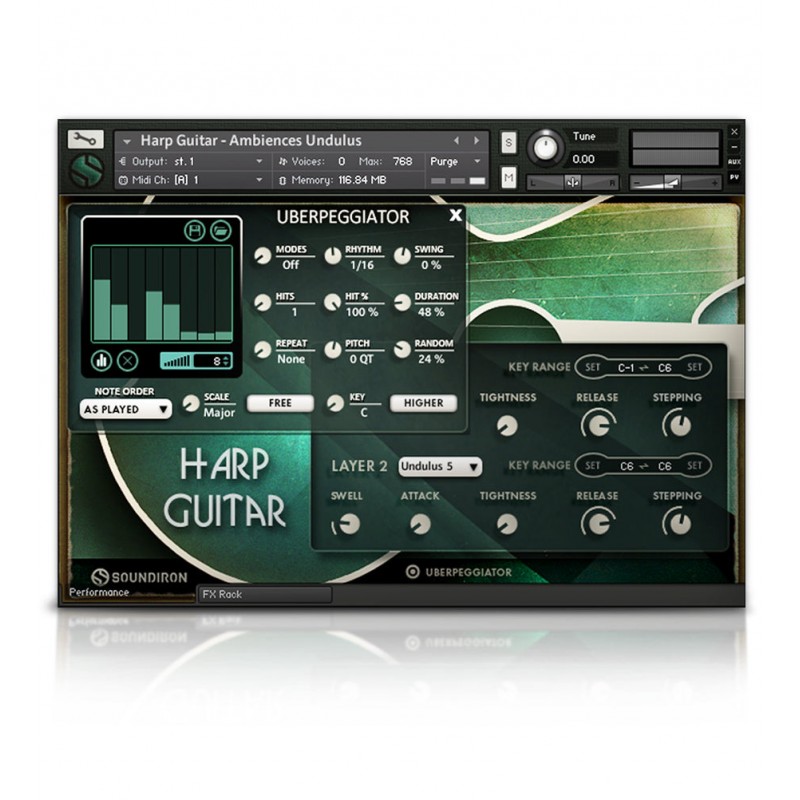 SOUNDIRON Brad Hoyt's Harp Guitar - Biblioteka brzmień (do pobrania)