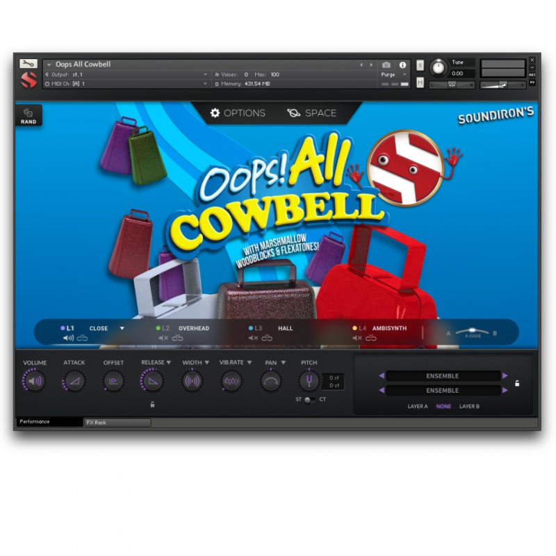 SOUNDIRON Oops! All Cowbell - Biblioteka brzmień (do pobrania)