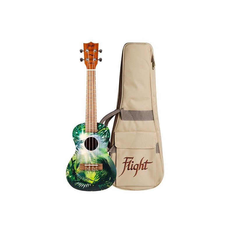 Flight AUC33 Jungle - ukulele koncertowe z pokrowcem