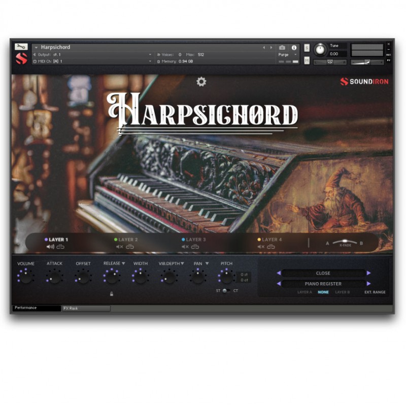 SOUNDIRON Harpsichord - Biblioteka brzmień (do pobrania)