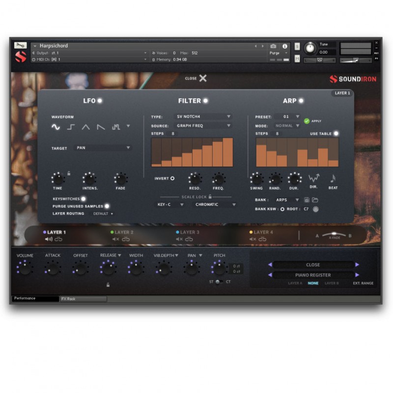 SOUNDIRON Harpsichord - Biblioteka brzmień (do pobrania)