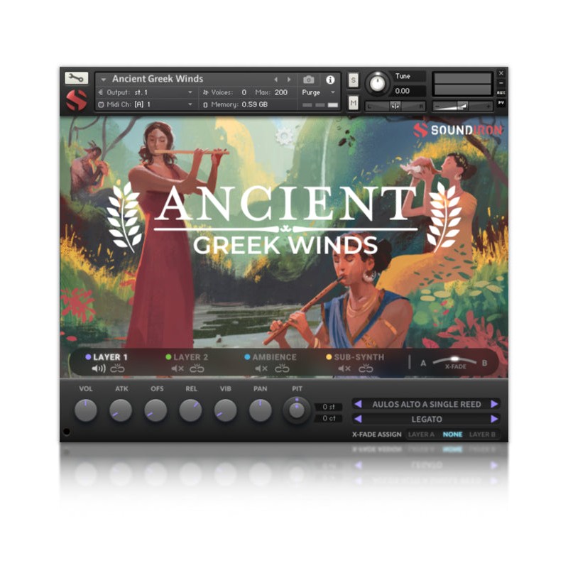 SOUNDIRON Ancient Greek Winds - Biblioteka brzmień (do pobrania)