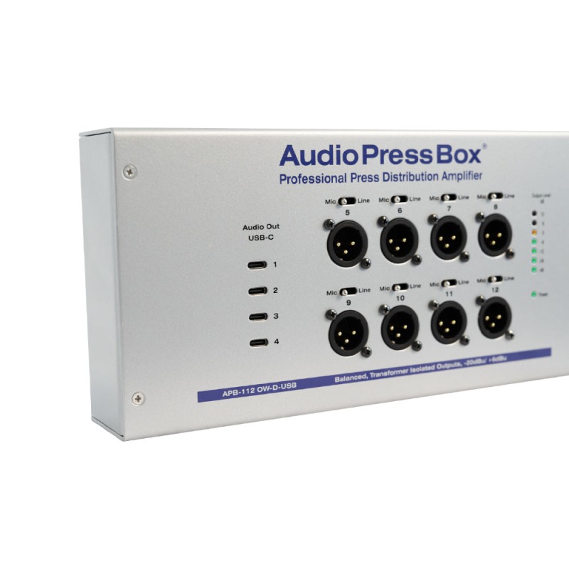 Audio Press Box APB-112 OW-D-USB - Aktywny PressBox ścienny